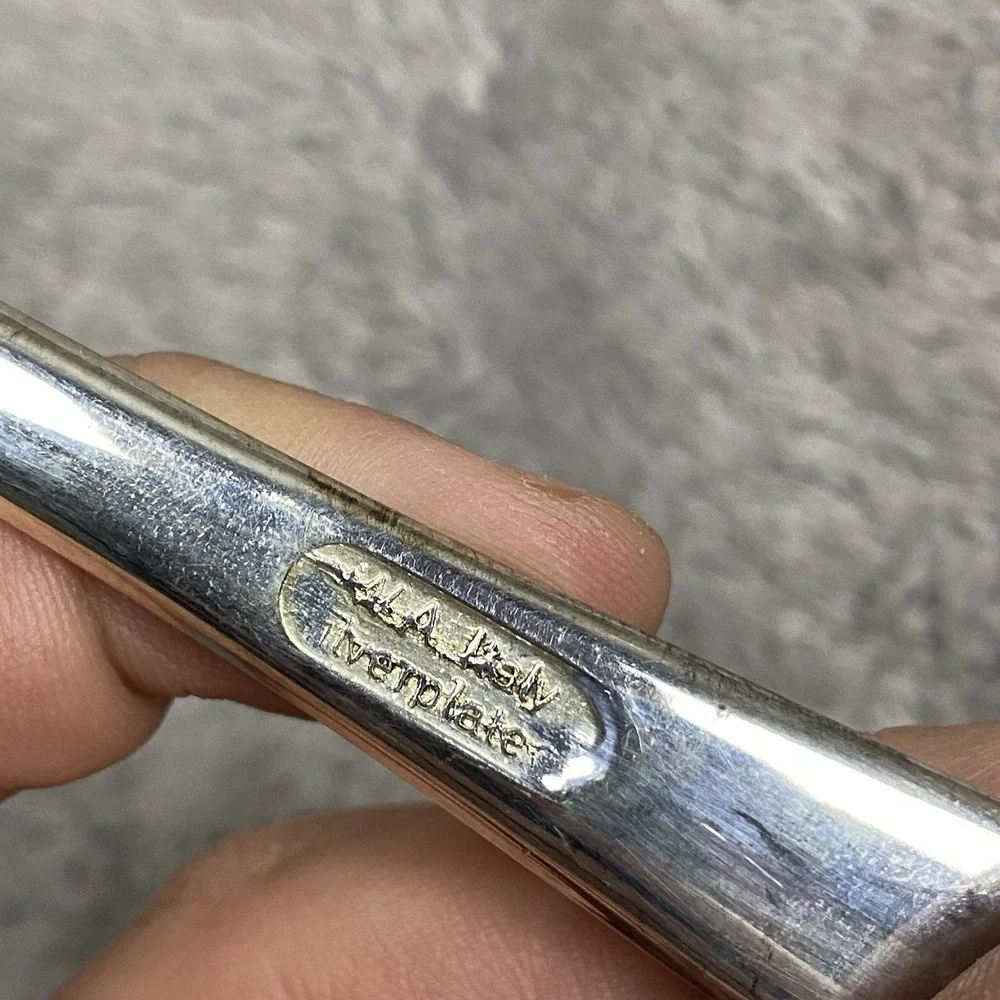 VINTAGE W.A.‎ ITALY SILVERPLATE SALAD Serving Spoon Silver Plated